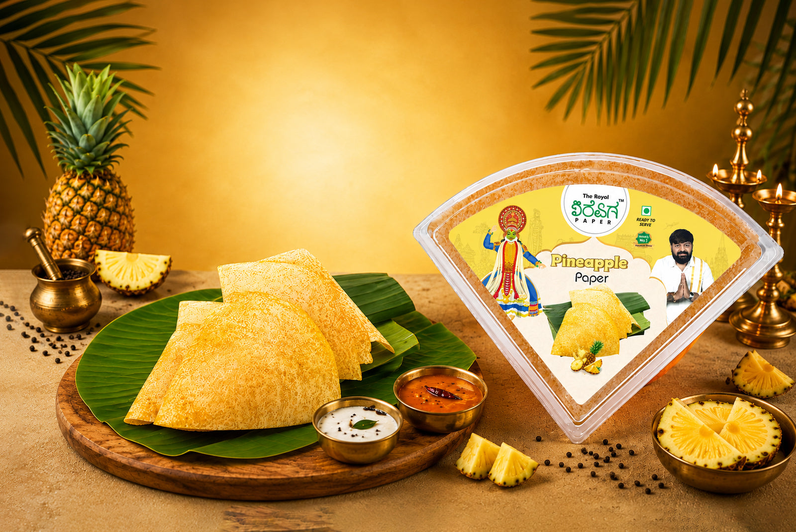 Pineapple Paper Dosa A Perfect Sweet Spicy Crunch