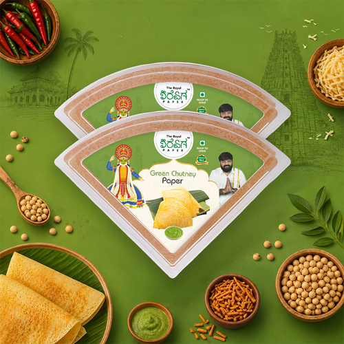 Green Chutney Paper Dosa – Ready-to-Eat