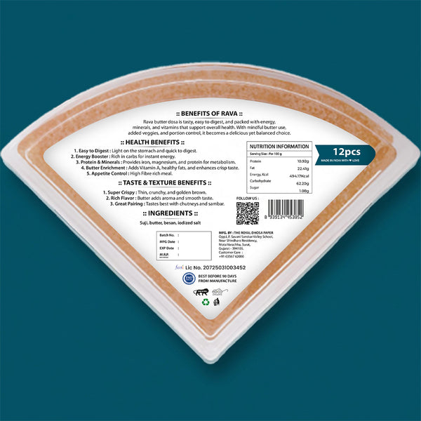 Salty Butter Paper Dosa – Ready-to-Eat