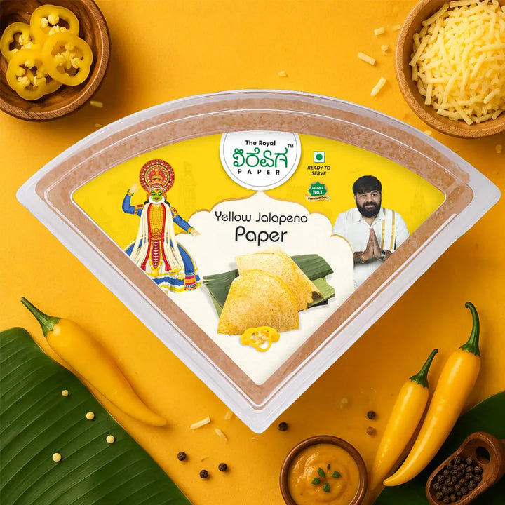 Yellow Jalapeno Paper Dosa – Ready-to-Eat