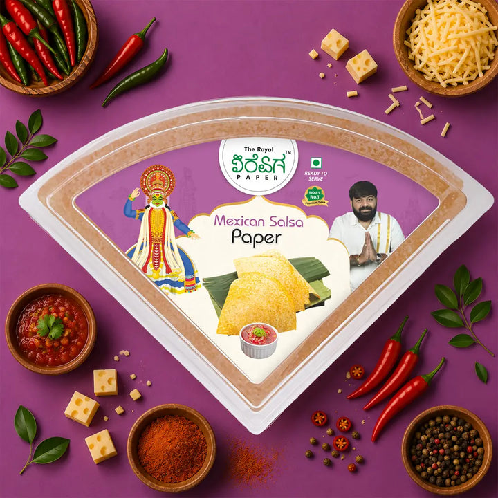 Mexican Salsa Paper Dosa – Ready-to-Eat