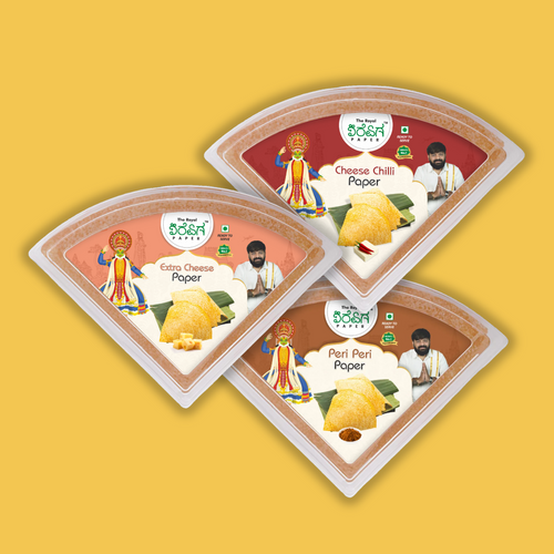 Cheese & Spice Trio – 3 Flavours Ready-to-Eat Paper Dosa | Cheese Chilli, Extra Cheese & Peri Peri