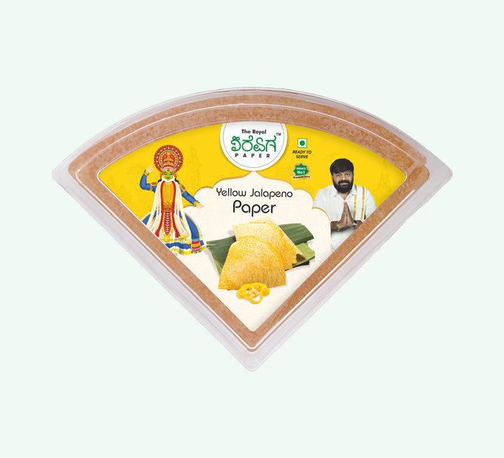 Yellow Jalapeno Paper Dosa