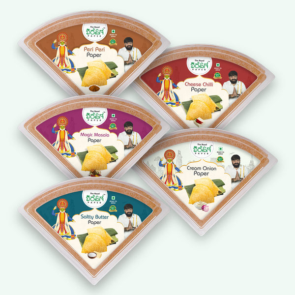 Royal Feast Pack | Salty Butter, Magic Masala, Peri Peri, Cheese Chilli, Cheese Chilli