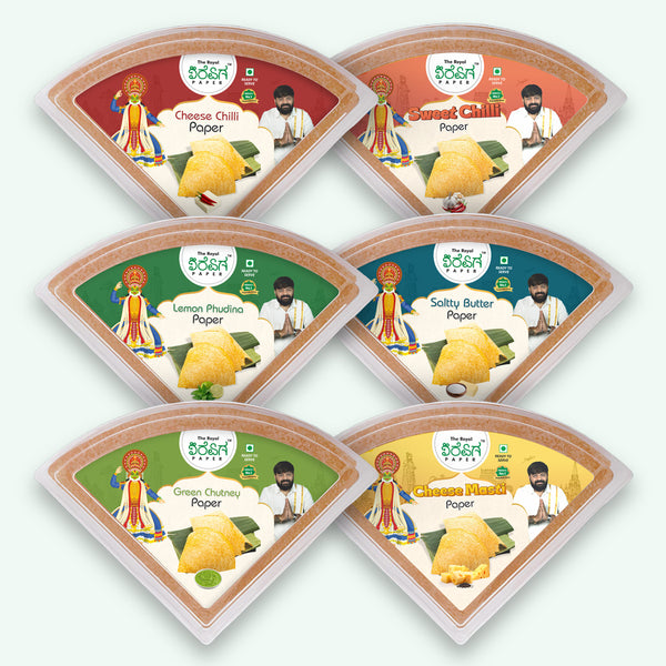 Karnataka Bangalore Box | Green Chutney, Lemon Pudina, Cheese Chilli, Sweet Chili, Salty Butter, Cheese Masti